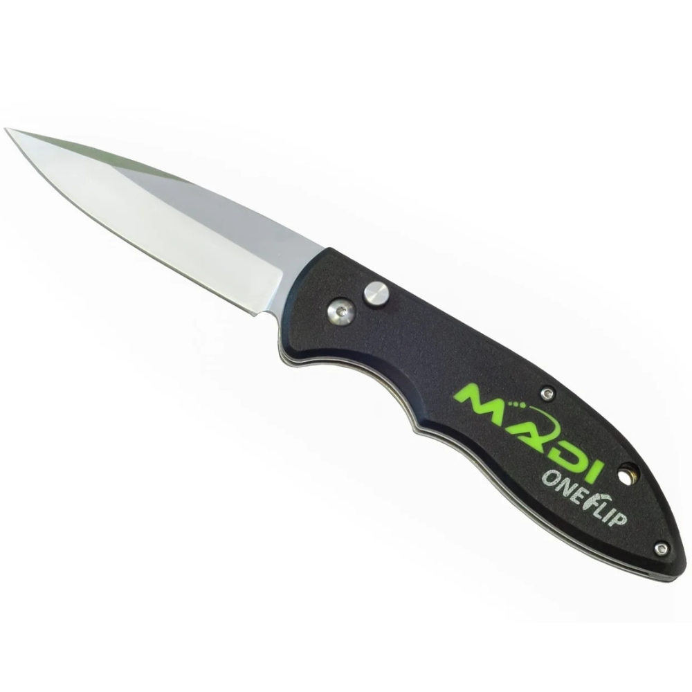 MADI Lineman Tools OneFlip Straight Pointed Lineman Knife from GME Supply